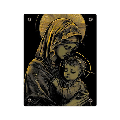Virgin Merry Christian Acrylic Wall Art Panels Home Decor