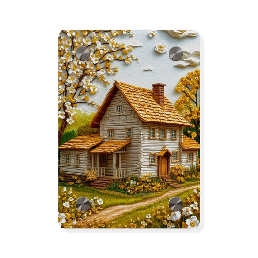 Fall Farm House  Acrylic Wall Art Panels Home Decor
