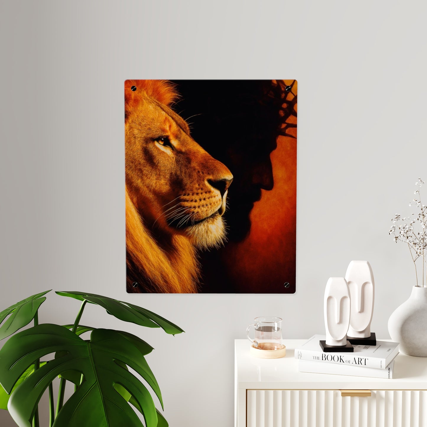 Jesus King Christian Acrylic Wall Art Panels Home Decor