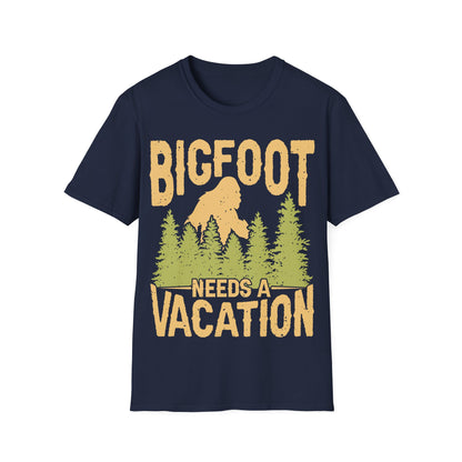 Bigfoot Needs Vacation T-Shirt