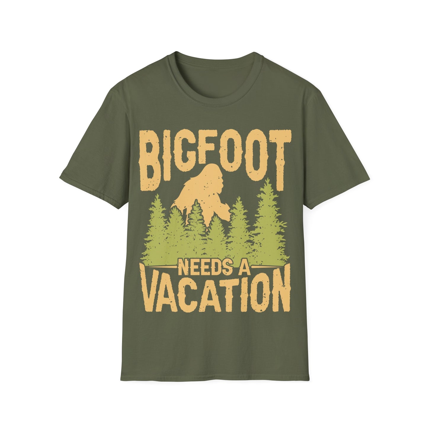 Bigfoot Needs Vacation T-Shirt