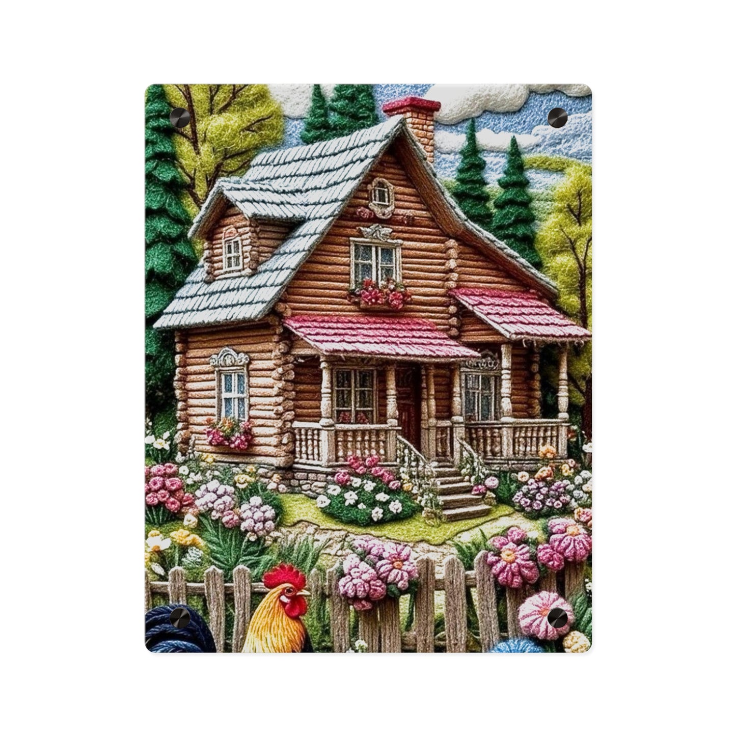 Farm House  Acrylic Wall Art Panels Home Decor