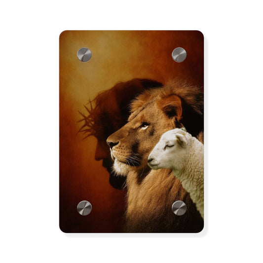 Jesus King Christian Acrylic Wall Art Panels Home Decor