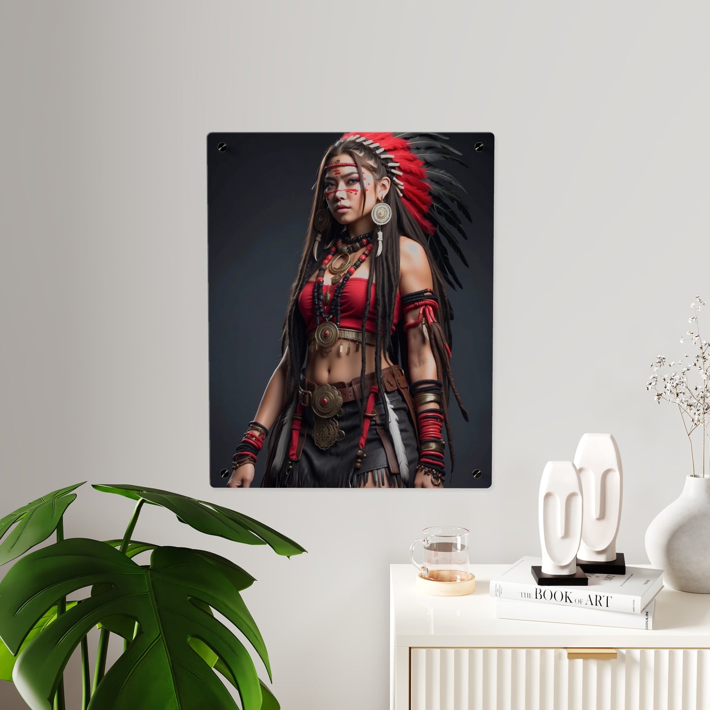 Native American Women Acrylic Wall Art Panels Home Decor