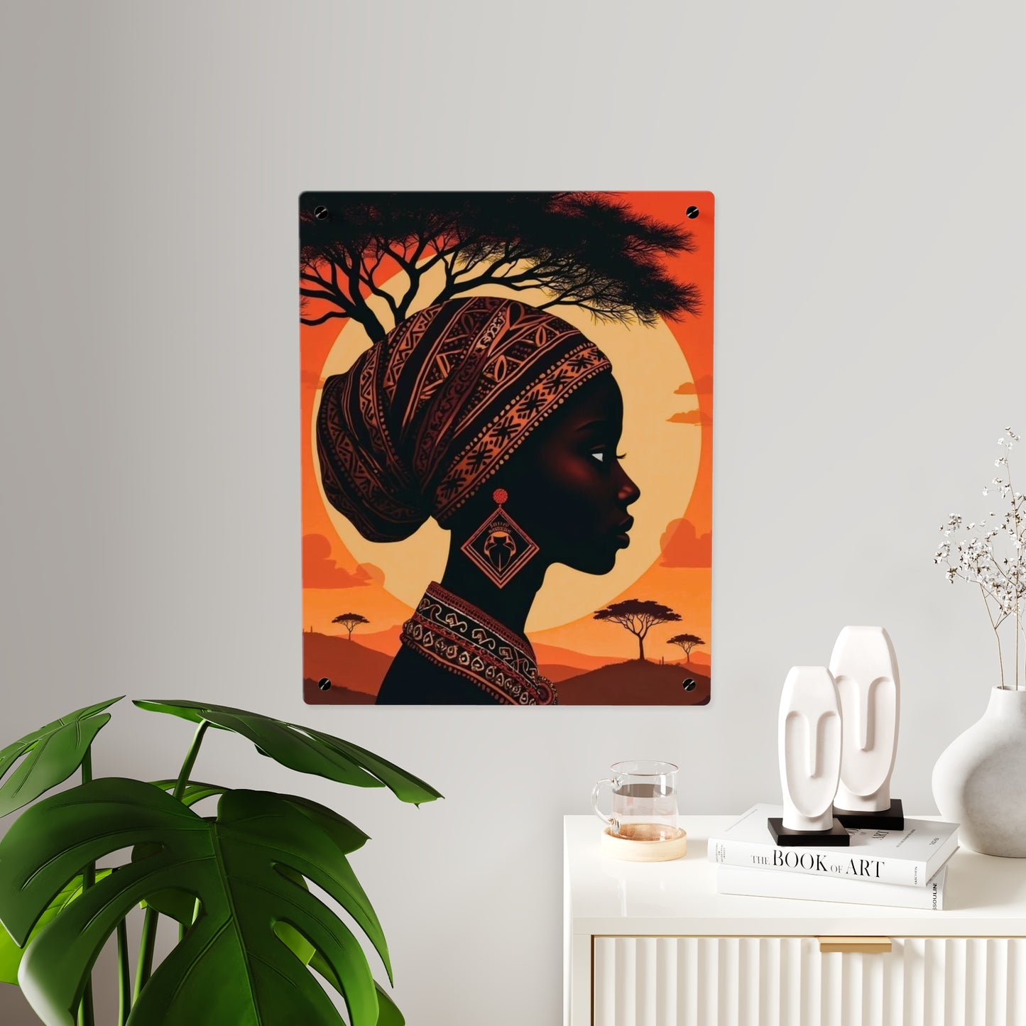 Beautiful Afrohemian Acrylic Wall Art Panels Home Decor