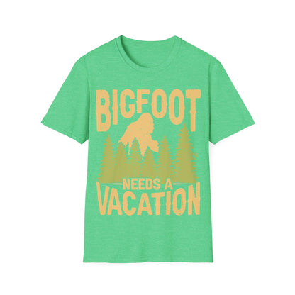 Bigfoot Needs Vacation T-Shirt