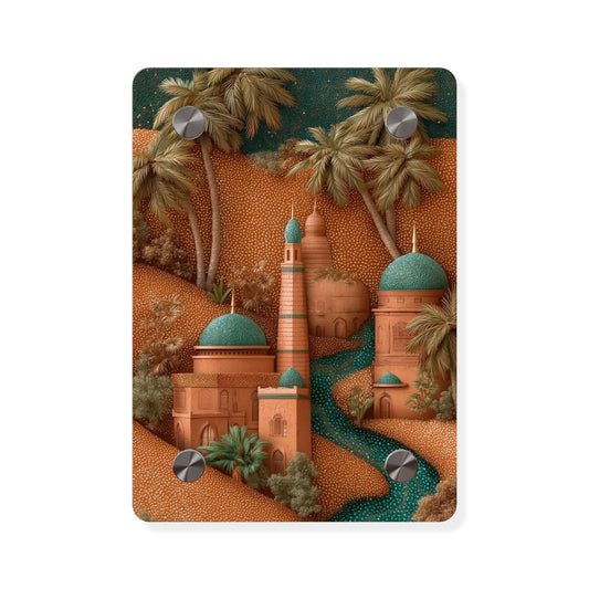 City in The Desert Acrylic Wall Art Panels Home Decor