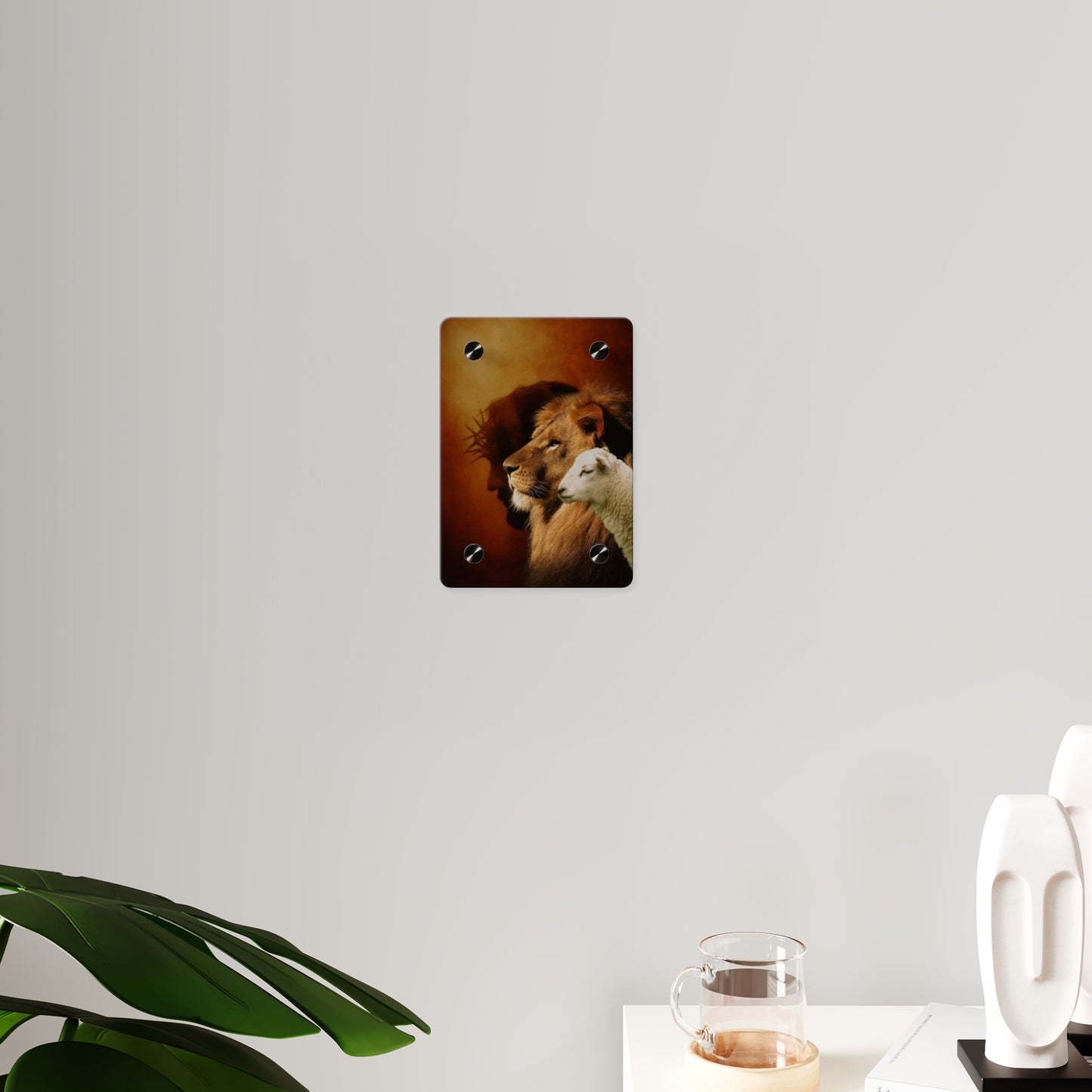 Jesus King Christian Acrylic Wall Art Panels Home Decor