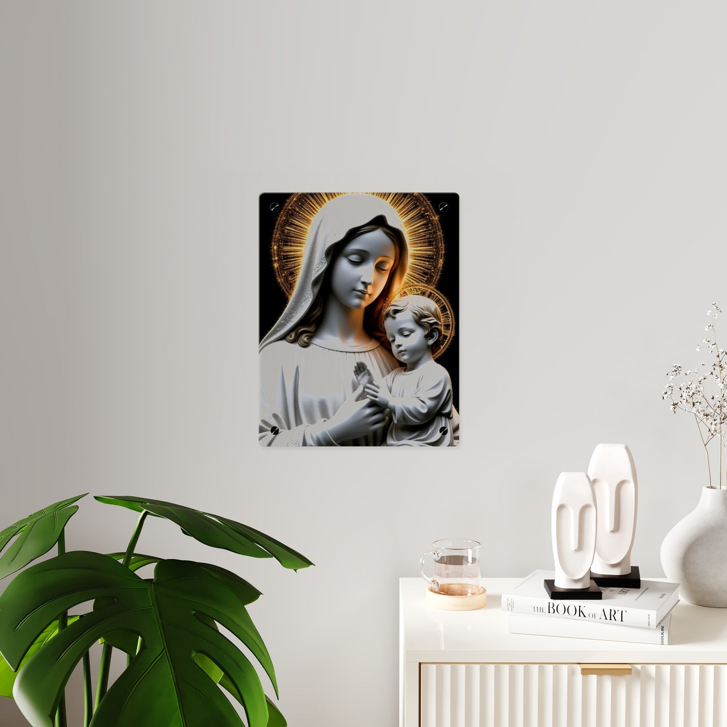 Virgin Merry Christian Acrylic Wall Art Panels Home Decor