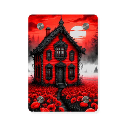 Red House Acrylic Wall Art Panels Home Decor