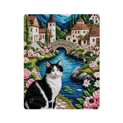 Crochet Cat Acrylic Wall Art Panels Home Decor