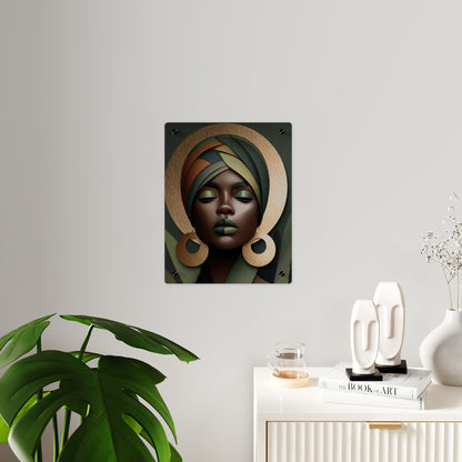 Potrait Afrohemian Acrylic Wall Art Panels Home Decor