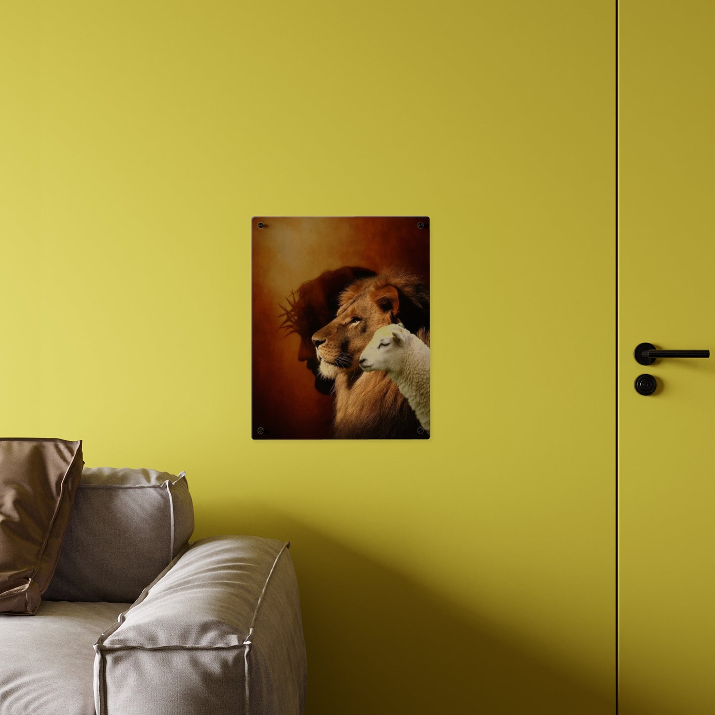 Jesus King Christian Acrylic Wall Art Panels Home Decor