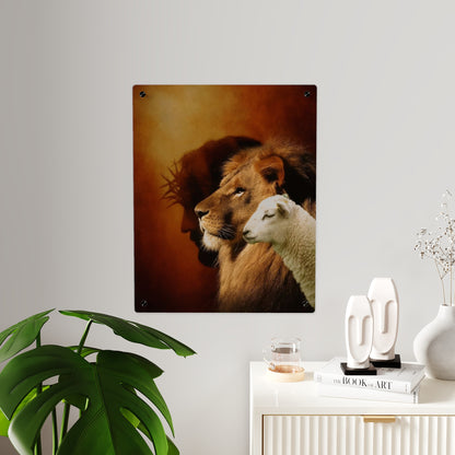 Jesus King Christian Acrylic Wall Art Panels Home Decor