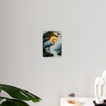 Modern Crane Acrylic Wall Art Panels Home Decor