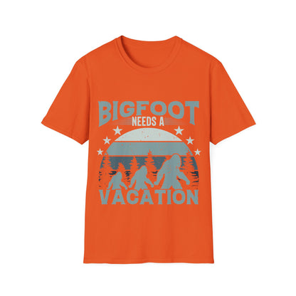 Bigfoot Needs Vacation T-Shirt
