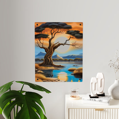 Savanna Tree Acrylic Wall Art Panels Home Decor