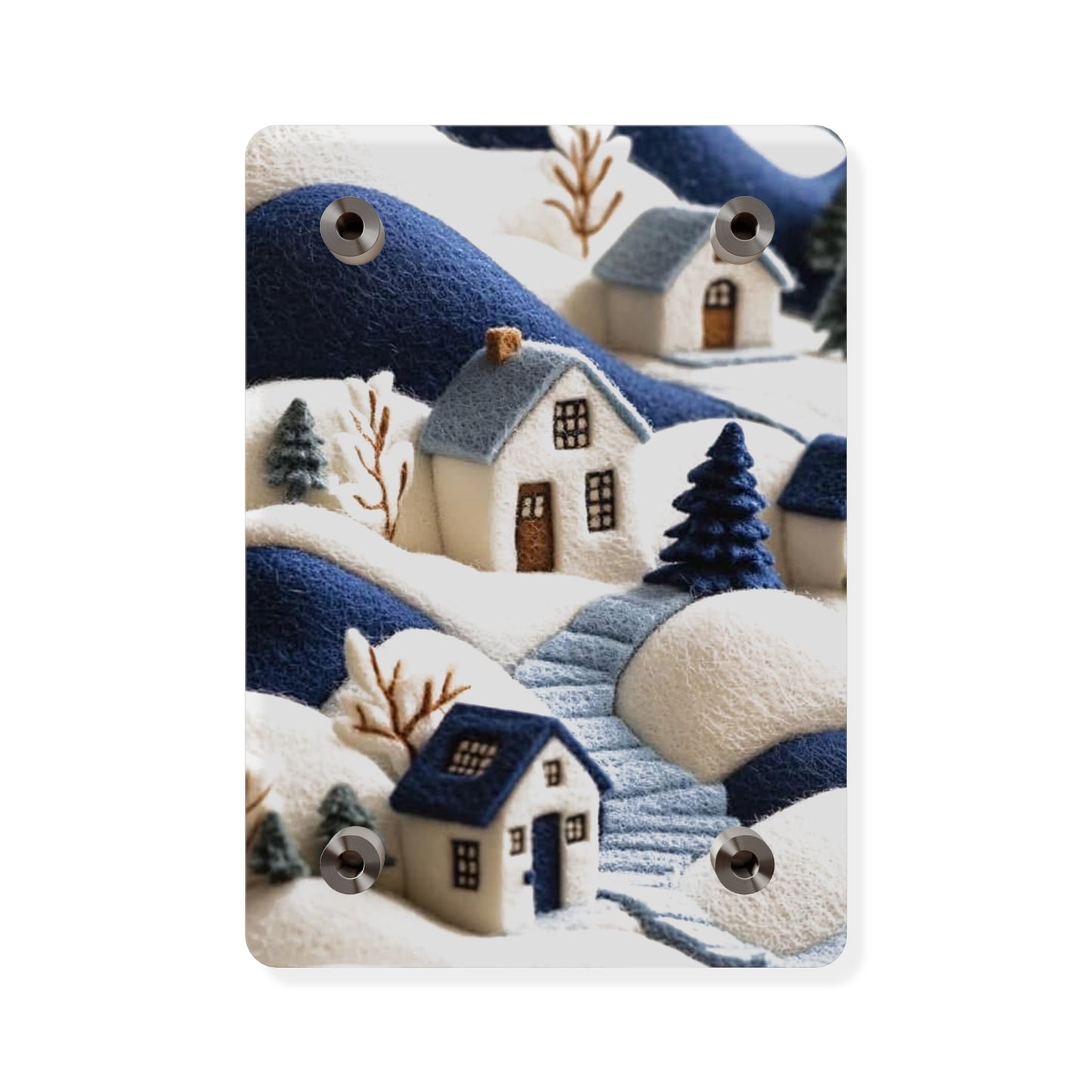 Crochert House  Acrylic Wall Art Panels Home Decor