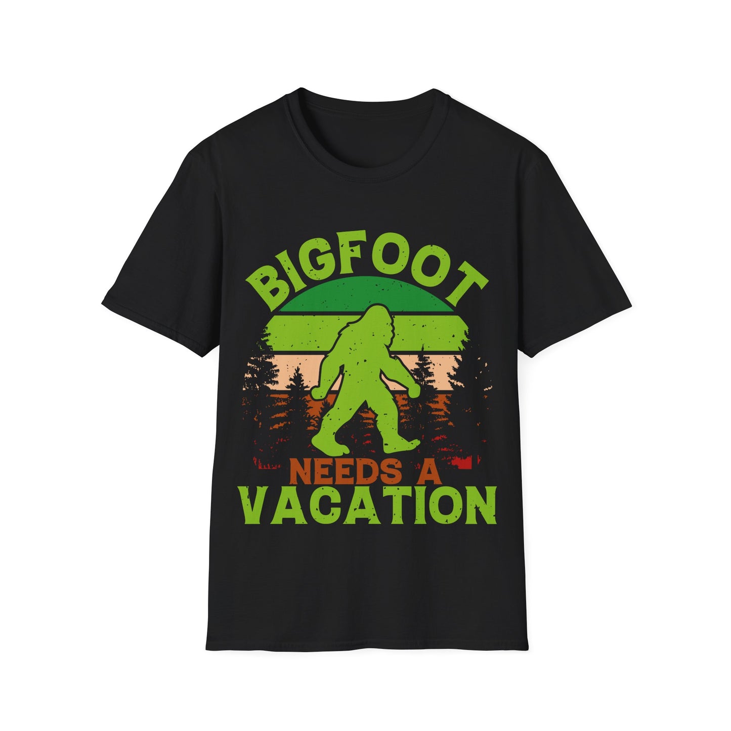 Bigfoot Needs Vacation T-Shirt