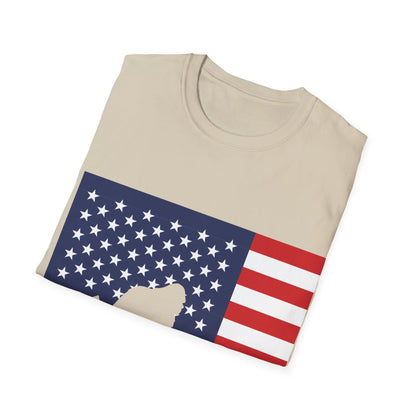 Amarican Bigfoot Flag T-Shirt