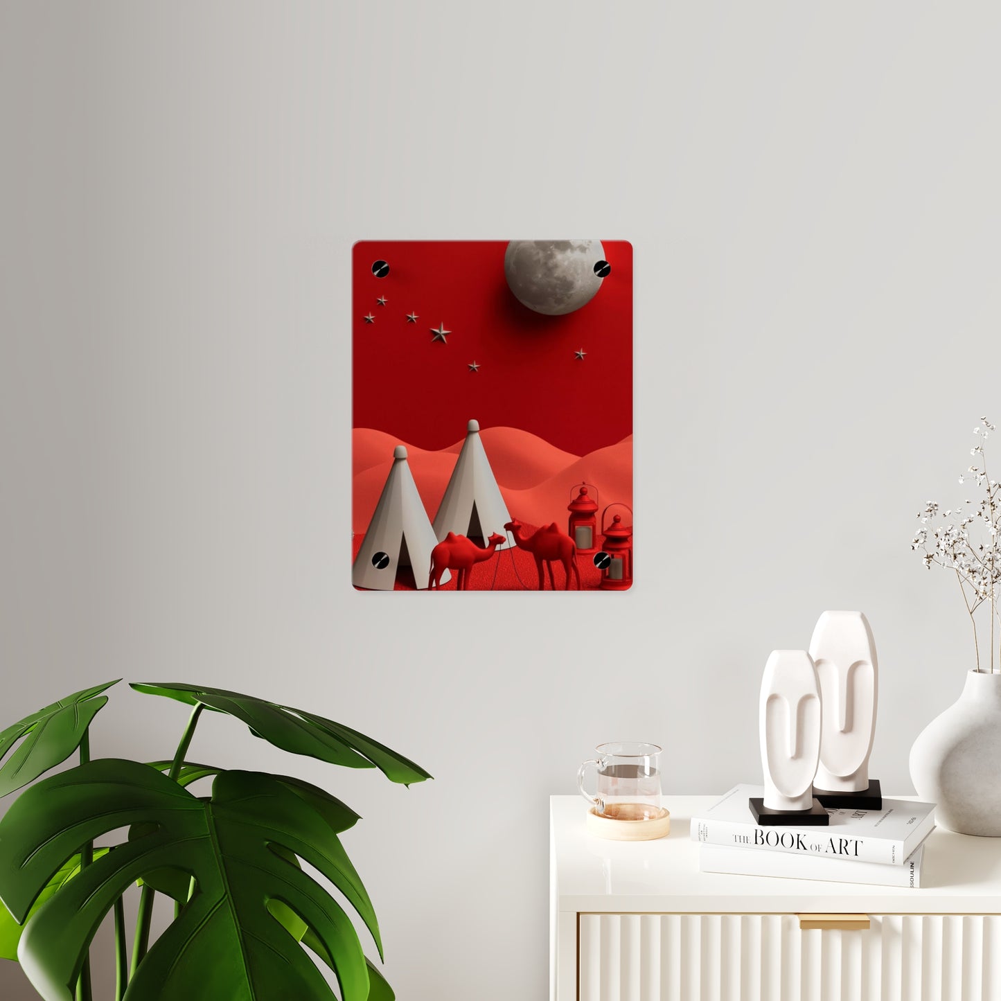 Camp On Desert Acrylic Wall Art Panels Home Decor