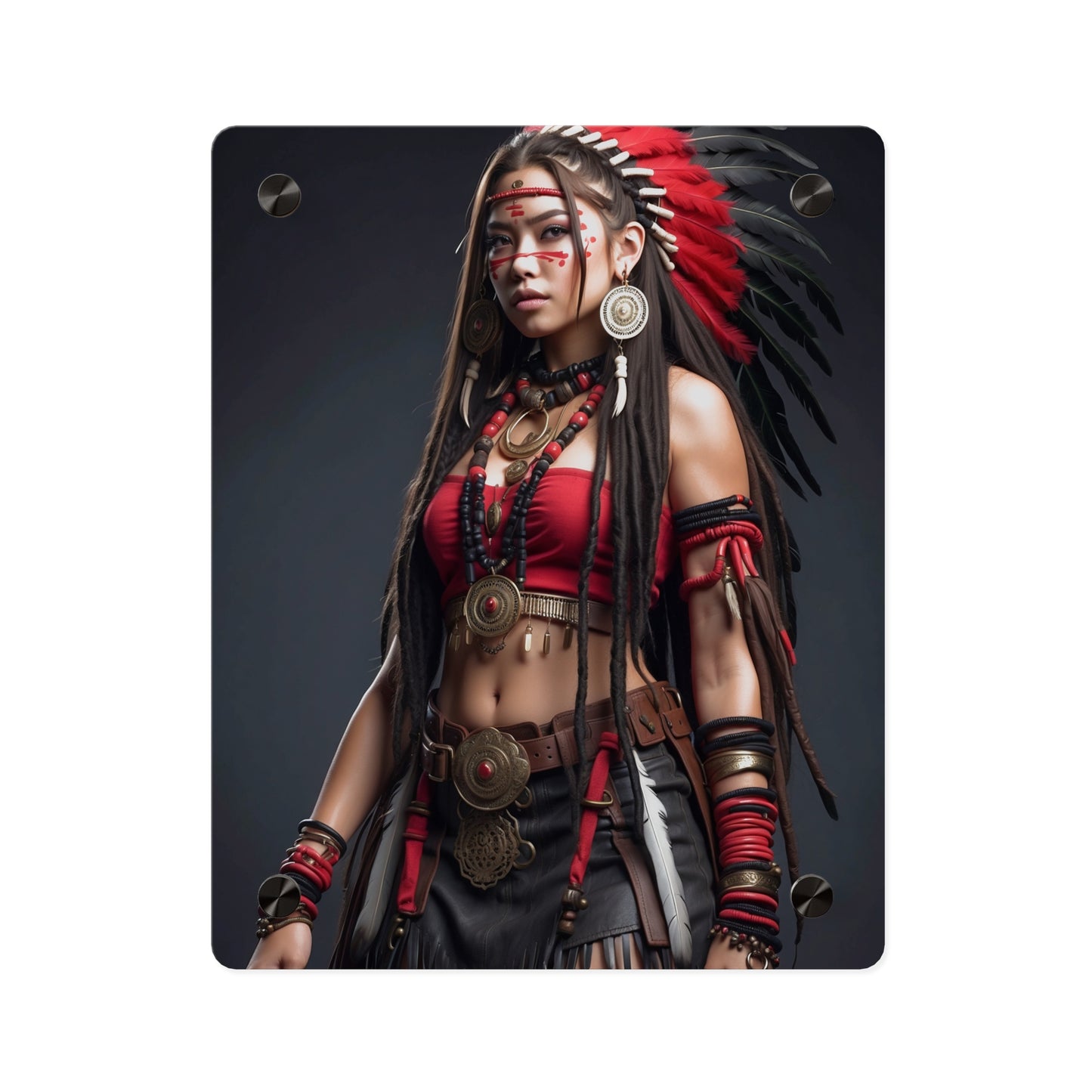 Native American Women Acrylic Wall Art Panels Home Decor