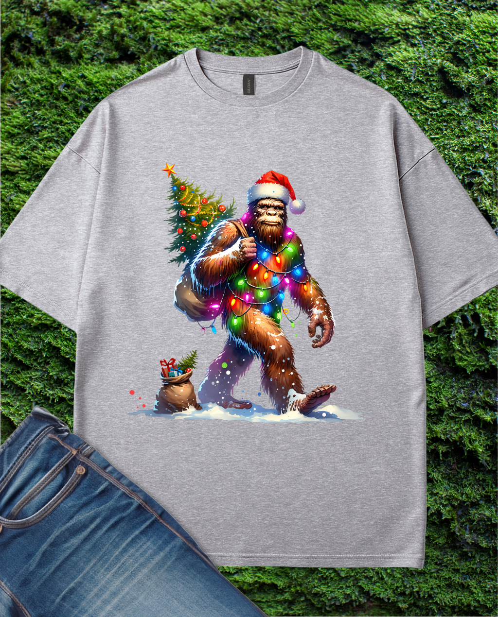 Bigfoot Christmas  T-Shirt