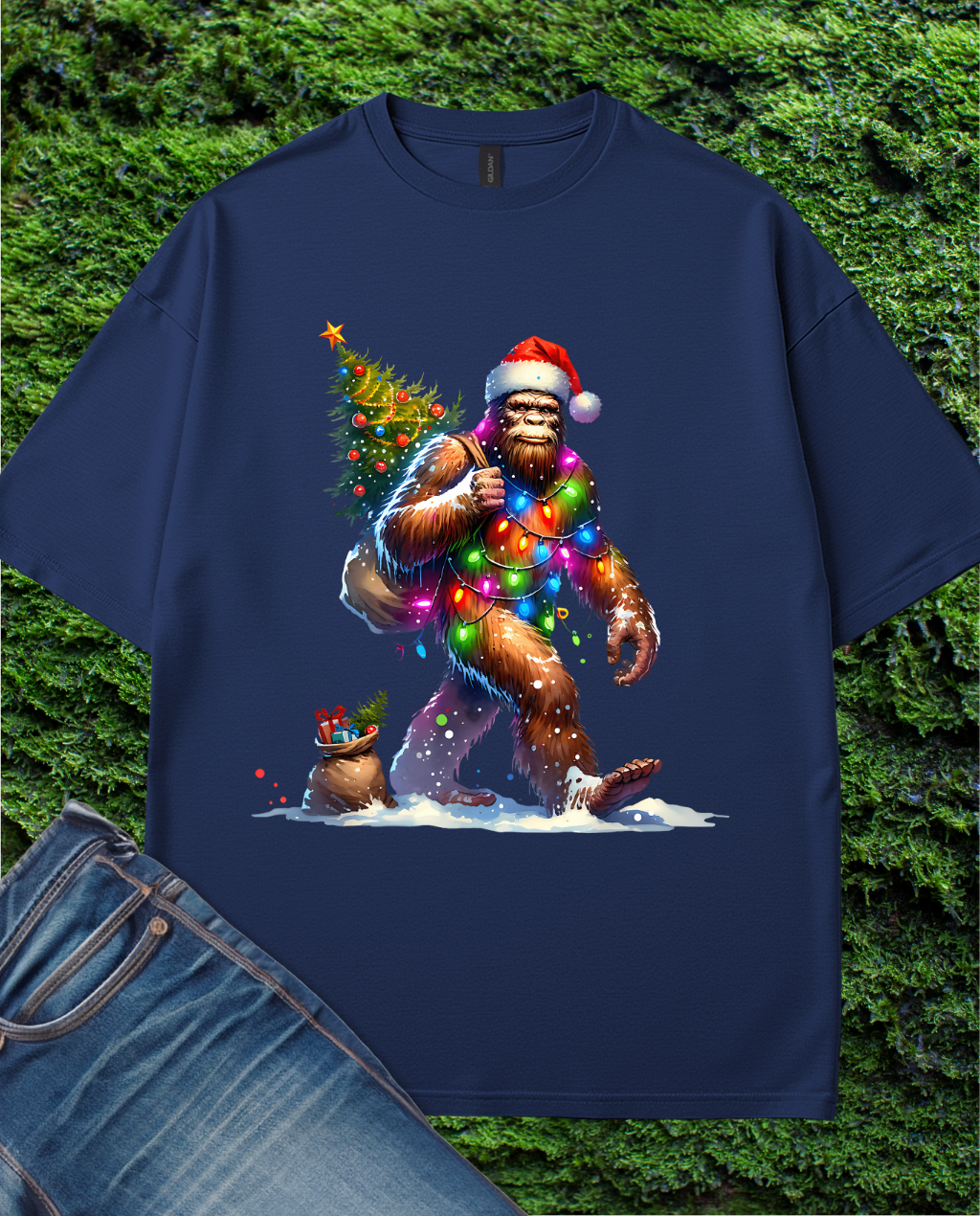 Bigfoot Christmas  T-Shirt