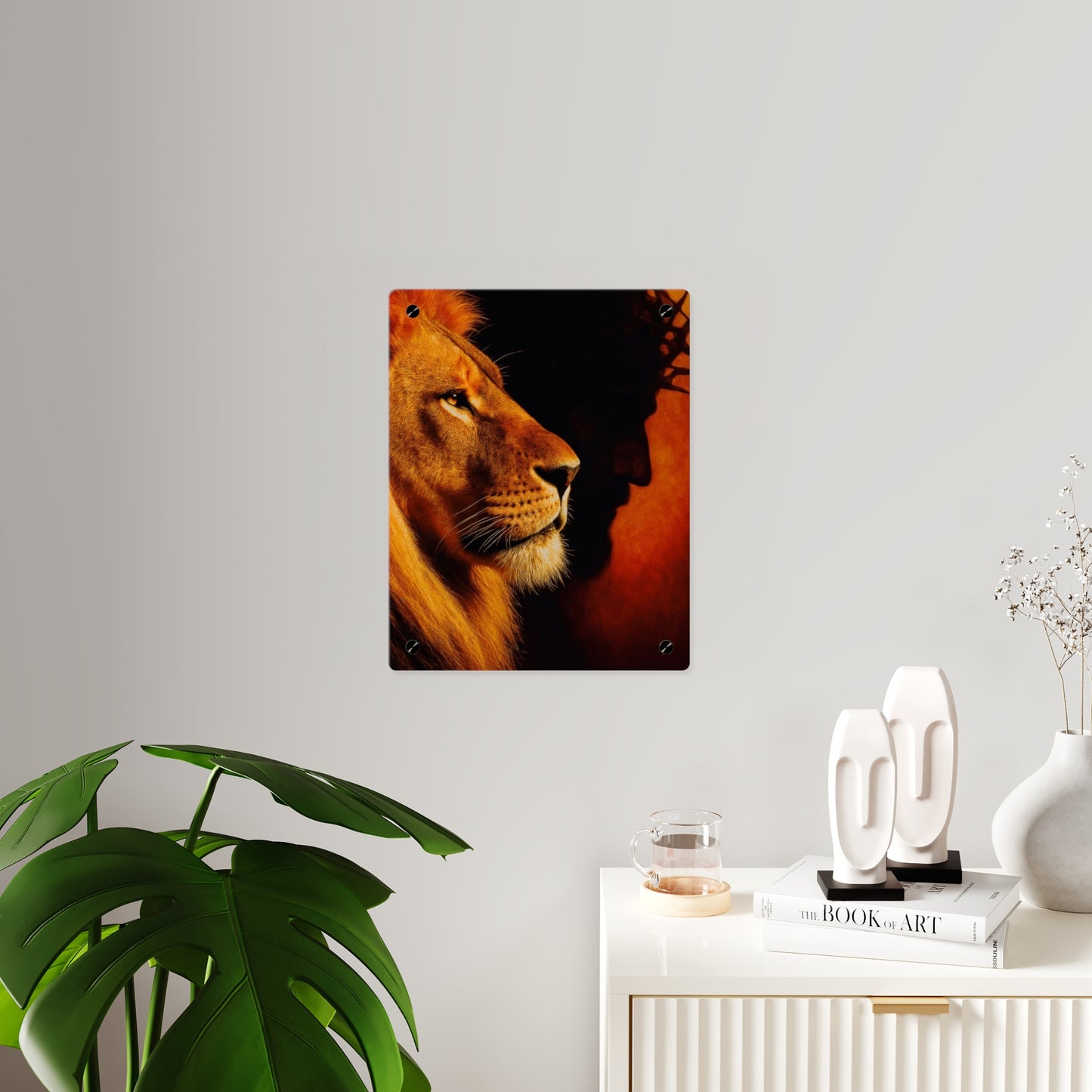 Jesus King Christian Acrylic Wall Art Panels Home Decor