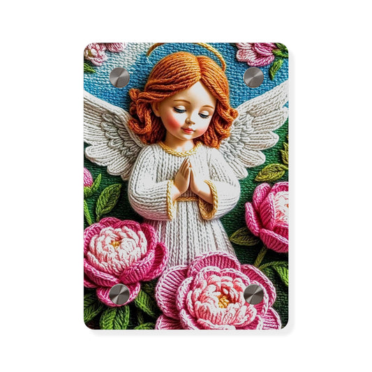 Crochet Angel  Christian Acrylic Wall Art Panels Home Decor