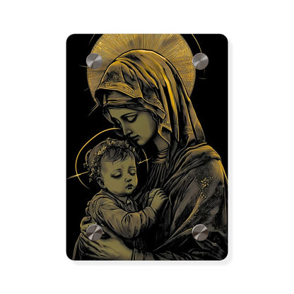 Virgin Merry Christian Acrylic Wall Art Panels Home Decor