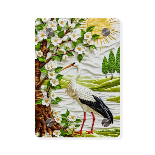 Crane Acrylic Wall Art Panels Home Decor