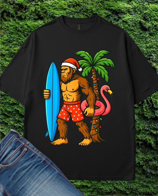 Christmas Bigfoot Hawaiian  T-Shirt