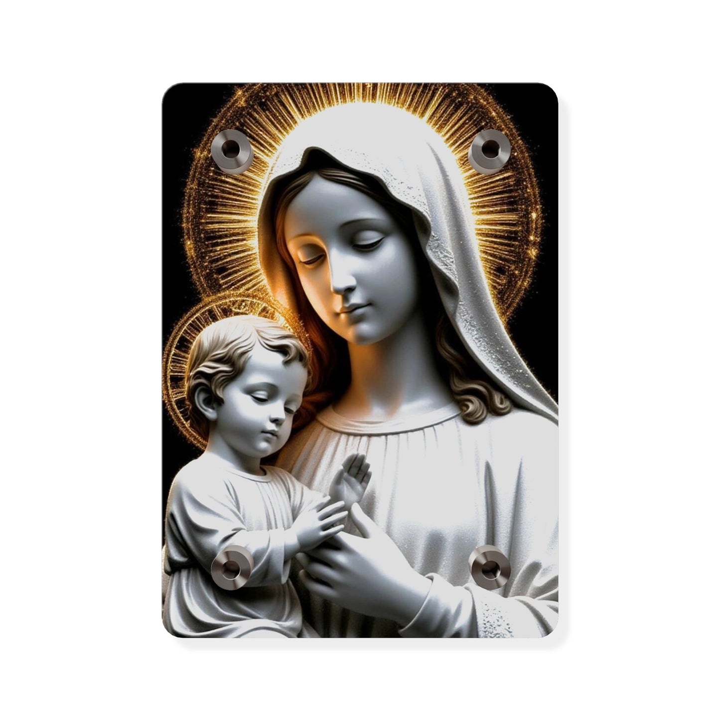 Virgin Merry Christian Acrylic Wall Art Panels Home Decor