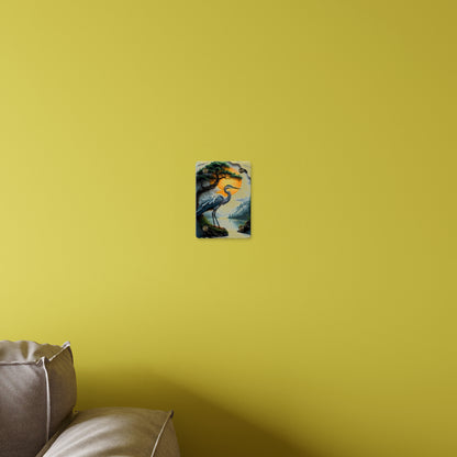 Modern Crane Acrylic Wall Art Panels Home Decor