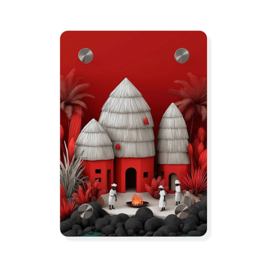 African Afrohemian Acrylic Wall Art Panels Home Decor