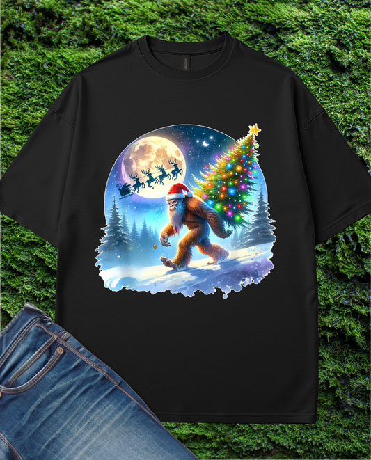 Holiday Sasquatch Xmas T-Shirt