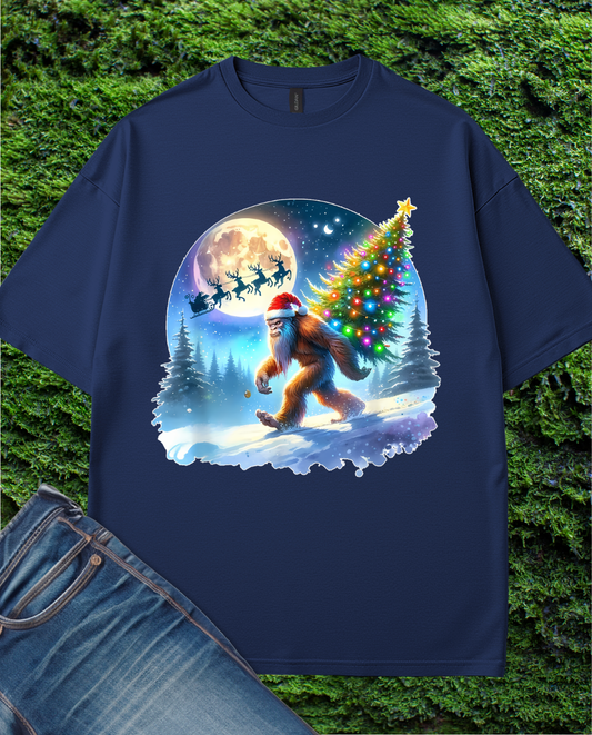 Holiday Sasquatch Xmas T-Shirt