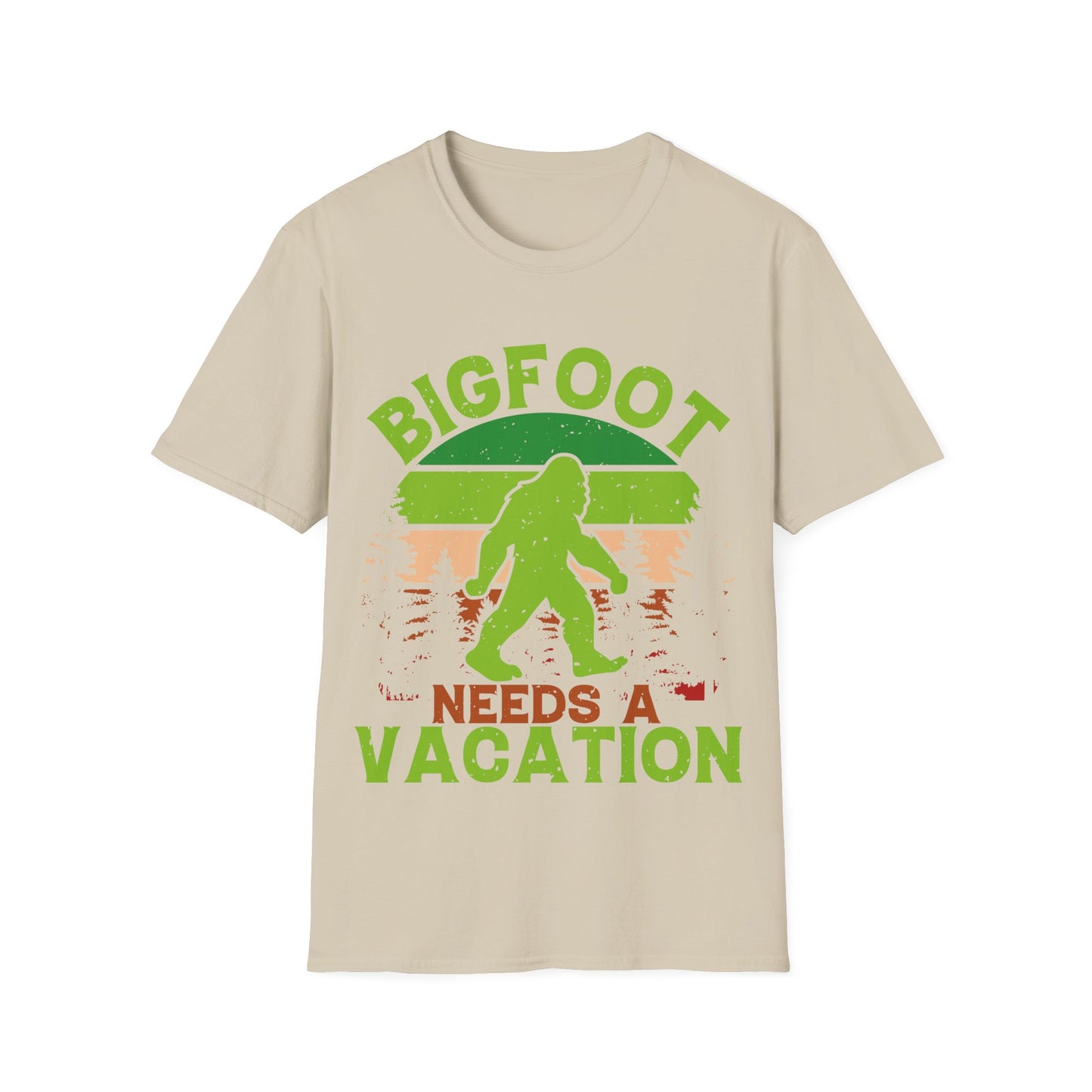 Bigfoot Needs Vacation T-Shirt