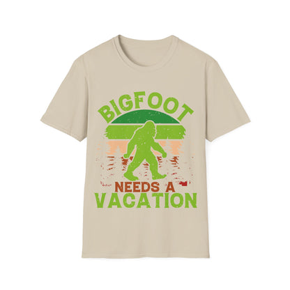 Bigfoot Needs Vacation T-Shirt