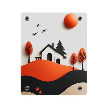 Country side Fall 3d Art Acrylic Wall Art Panels Home Decor