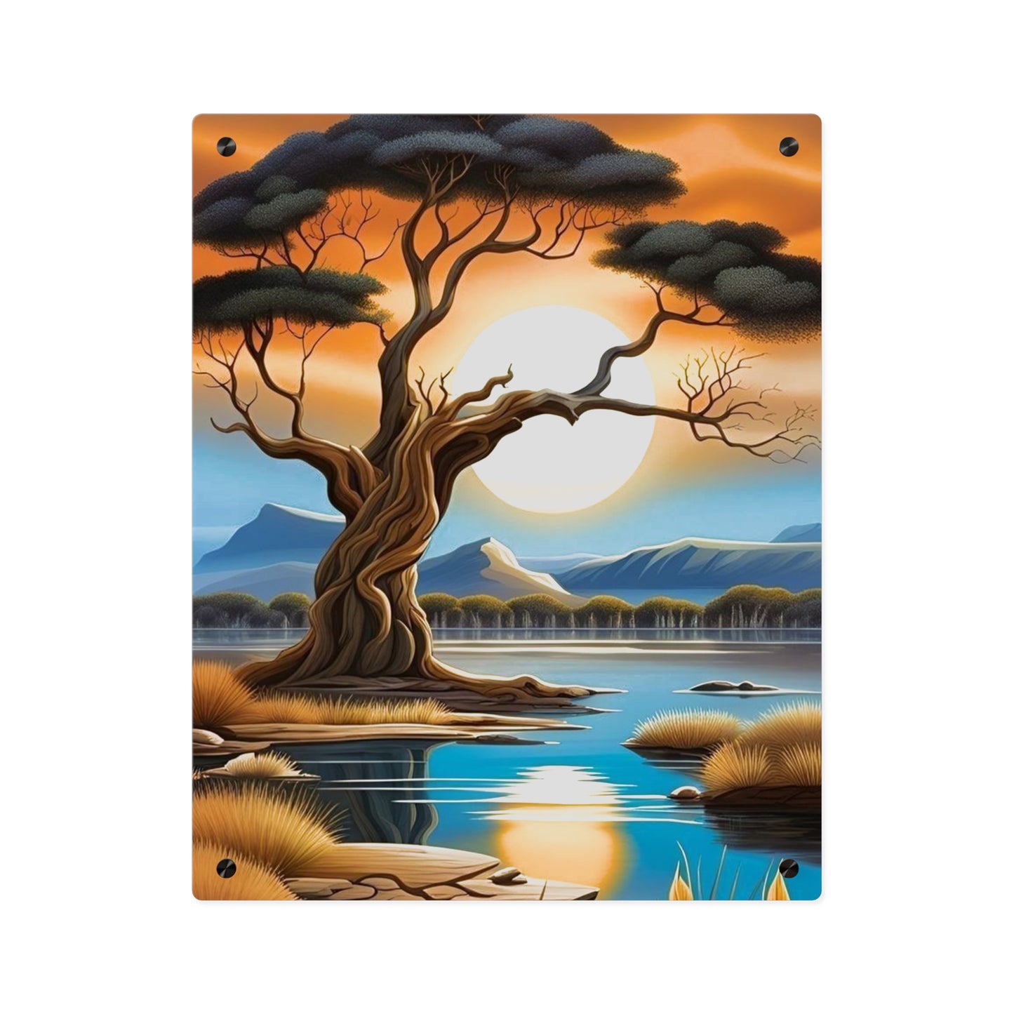 Savanna Tree Acrylic Wall Art Panels Home Decor