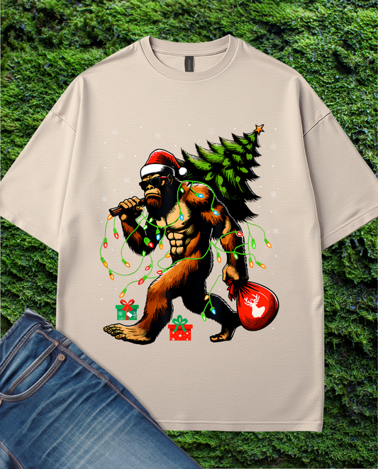 Christmas Lights Sasquatch T-Shirt