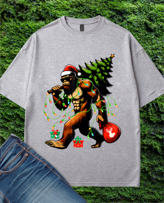 Christmas Lights Sasquatch T-Shirt