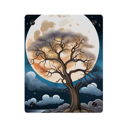 Fancy Moon Tree Acrylic Wall Art Panels Home Decor