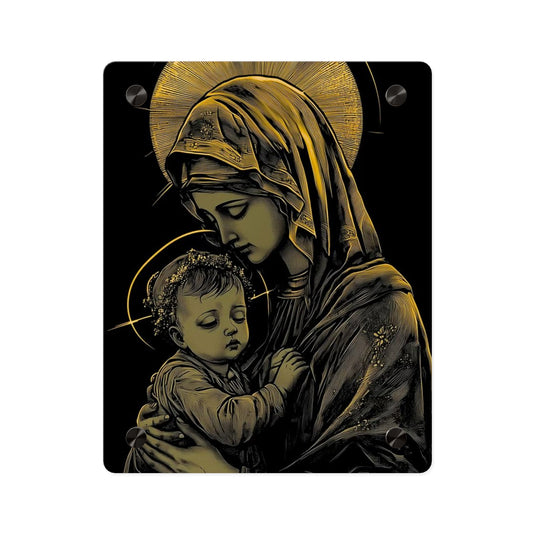 Virgin Merry Christian Acrylic Wall Art Panels Home Decor