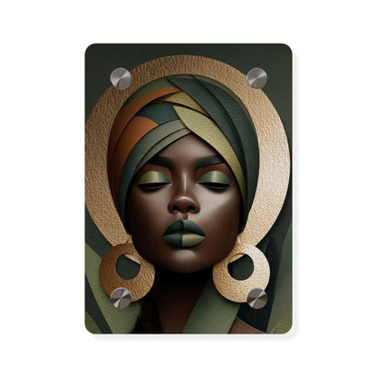 Potrait Afrohemian Acrylic Wall Art Panels Home Decor