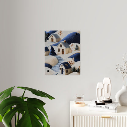 Crochert House  Acrylic Wall Art Panels Home Decor