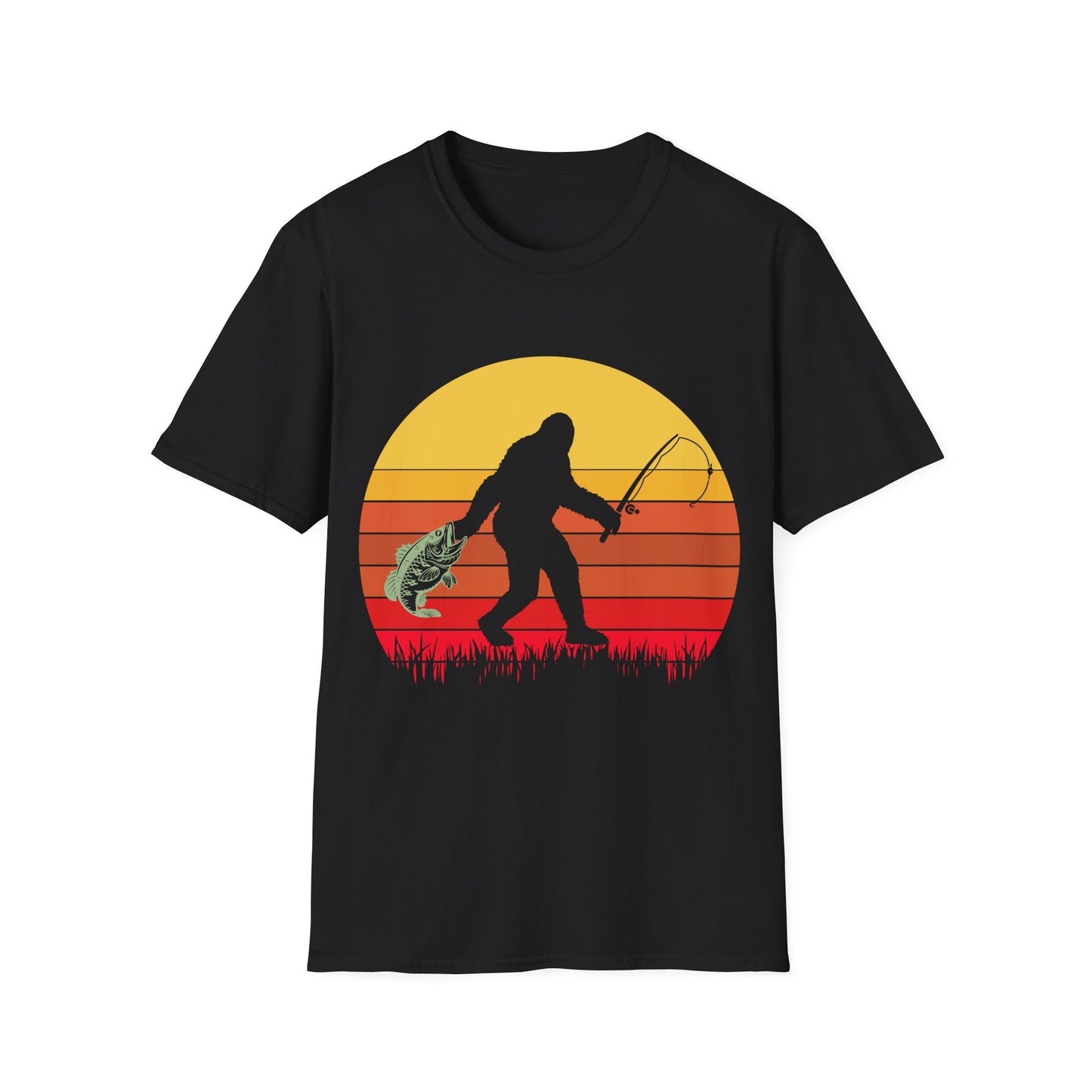 Bigfoot Fishing T-Shirt