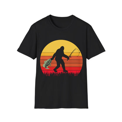 Bigfoot Fishing T-Shirt